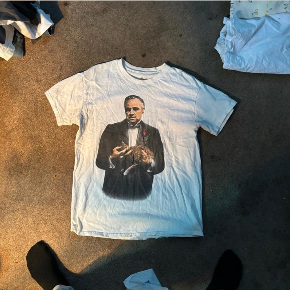 Classic White Graphic Tee with Iconic Print